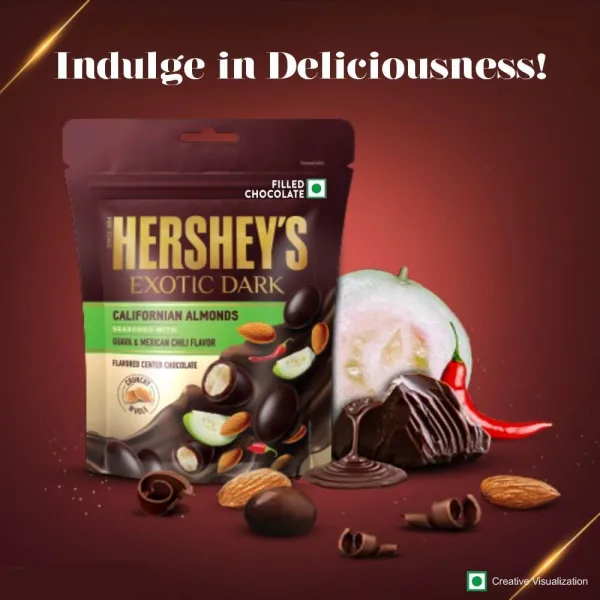 Hershey's Exotic Dark chocolate bar imported from India 30 gram x2