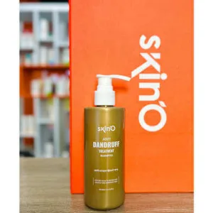 skinO anti dandruff shampoo bottle 200ml for itchy flaking scalp
