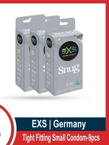 EXS Snug Tight Fitting small size vegan condoms combo 3x3 9pcs
