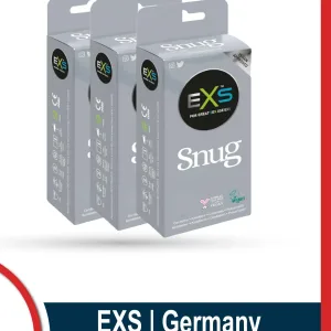EXS Snug Tight Fitting small size vegan condoms combo 3x3 9pcs