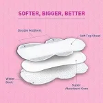 Intimia ultra thin cottony XL sanitary napkins for heavy flow 6 pack