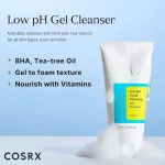 COSRX Low pH Good Morning Gel Cleanser texture and packaging detail