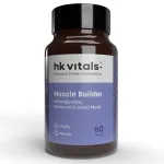 HealthKart HK Vitals muscle builder ayurvedic 60 tablets bottle