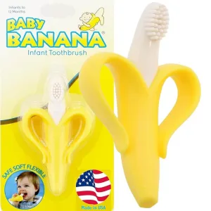 Silicone infant training toothbrush and teether