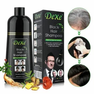 Dexe Black Hair Shampoo made in UK shampoo type hair dye