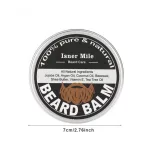 Men's beard balm grooming tin with organic jojoba