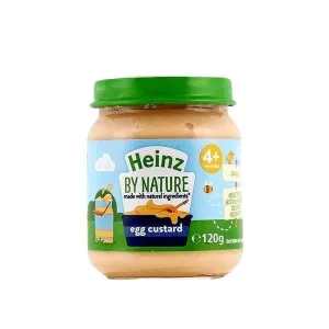 Heinz By Nature egg custard baby food jar 120g for 6 months plus