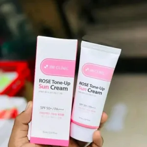 3W Clinic Rose Tone-Up Sun Cream SPF 50+ PA+++ Korean sunscreen