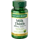 Nature's Bounty milk thistle 175mg 100 capsules bottle USA