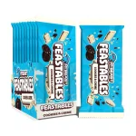 Feastables cookies and creme bar organic cacao imported from USA