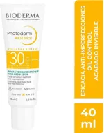 Dermatological matte sunscreen SPF 30 with Fluidactiv for oily skin