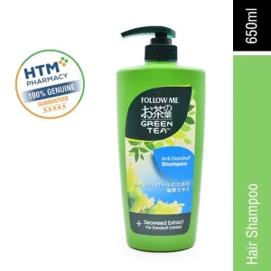 Follow Me anti dandruff shampoo large 650ml bottle green tea
