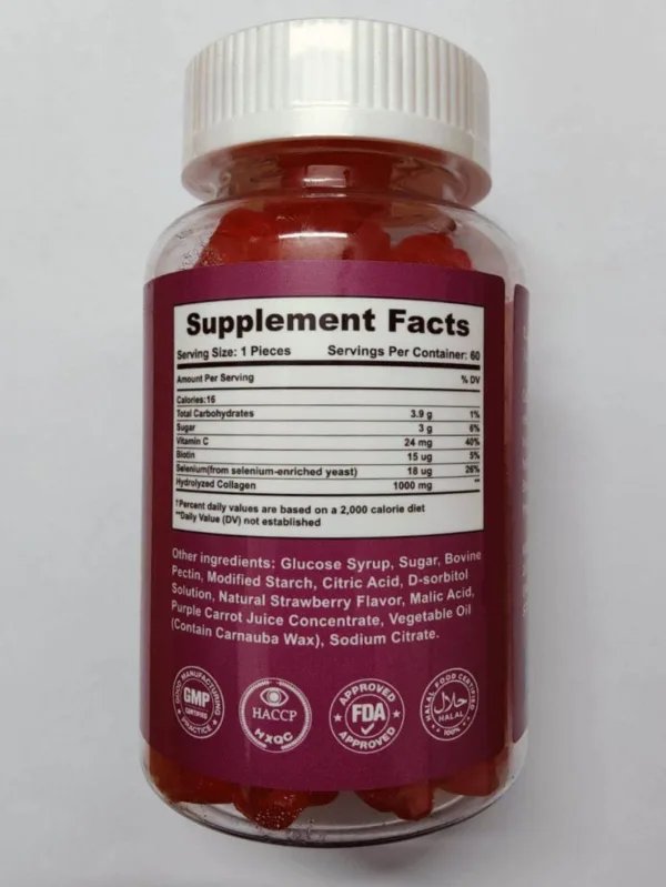Gen.Cell collagen builder gummies with biotin and vitamin C 60 pieces