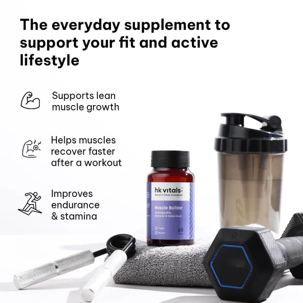 HK Vitals muscle strength and recovery herbal supplement 60 count