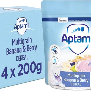 Aptamil baby multigrain cereal with fruit 200 gram imported UK pack