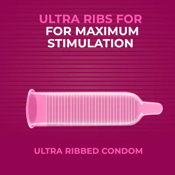 Ribbed latex condom pack of 10 from NottyBoy LoveLust