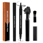 Beard filling pen kit with brush waterproof enhancer for men