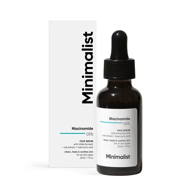 Minimalist niacinamide serum for oil control and visible pores