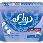 Fly Ultra Comfort Wings Panty System Sanitary Napkin, Regular Flow - 5 Pads