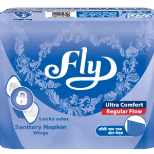 Fly Ultra Comfort wings panty system sanitary napkin 5 pads regular flow