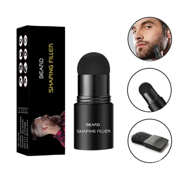 Beard repair filling brush pen for moustache and beard