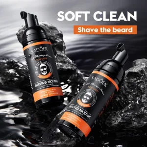 Gentle shaving foam mousse 60 ml travel size for men