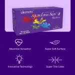 Okamoto Lubricated Skinless blueberry flavour dotted condoms 10pcs