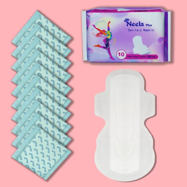 Neela Plus 330 mm overnight sanitary pads for heavy flow 10 piece pack