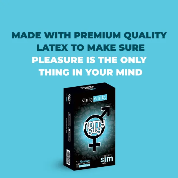 NottyBoy KinkyWinky super slim ultra thin condoms 10pcs pack