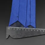 Men's narrow skinny tie polyester plaid and solid colours