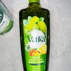 Vatika olive hair oil 300ml bottle nourish and protect