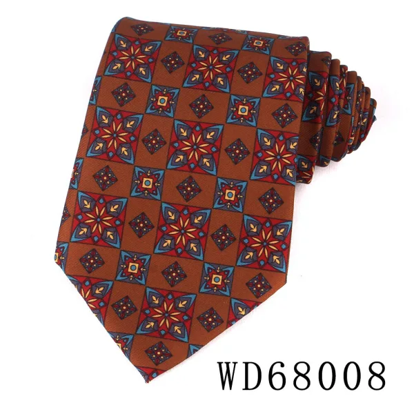 Paisley floral neck tie 9cm wide 140cm for men wedding and business