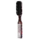 Double sided beard styling brush and barber hair duster