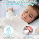 Rechargeable baby nail file with whisper quiet motor