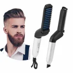 Heated beard straightener comb for men styling tool