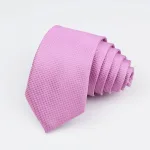 Skinny plaid necktie 6cm narrow 145cm for men wedding tie