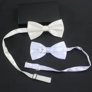 Classic adjustable formal business tie for men solid colour