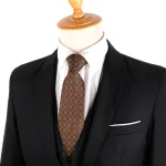 Men's polyester paisley necktie classic width formal tie