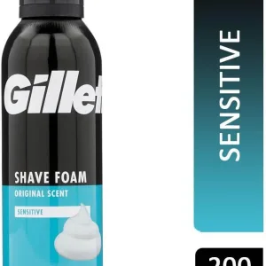 Gillette sensitive skin shaving foam 200ml with aloe vera