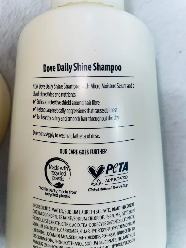 Dove daily shine shampoo large 680ml bottle Thailand
