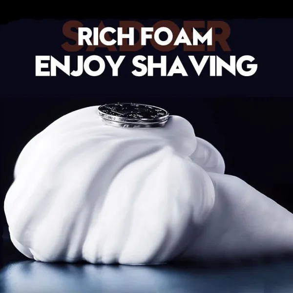 Gentle shaving foam mousse 60 ml travel size for men