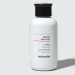 Minimalist 2% salicylic acid LHA cleanser packaging detail