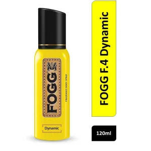 Fogg F4 Dynamic body spray for men 120ml no gas bottle