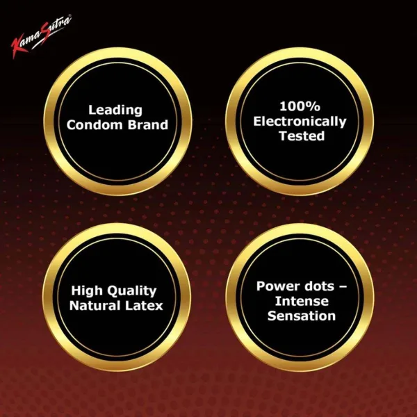 KamaSutra Chocolate flavour dotted condom 10pcs pack India
