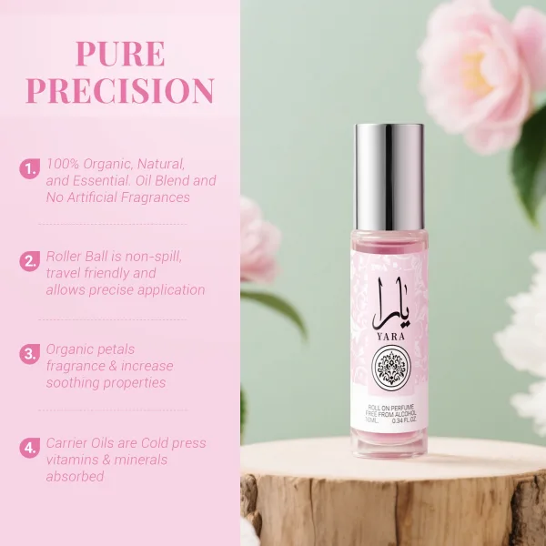 Imported floral vanilla and musk perfume oil 10 ml alcohol free roll on