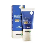 The Derma Co anti-acne cleanser texture and packaging detail