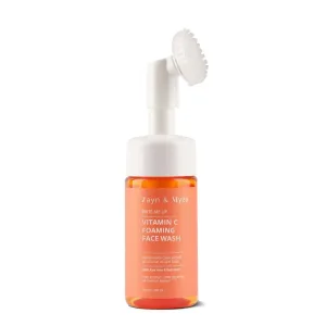 Zayn & Myza Vitamin C Foaming Face Wash 100ml with built-in brush applicator