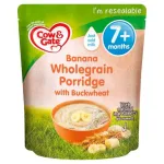Cow and Gate banana wholegrain porridge with buckwheat 200gm UK