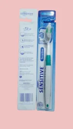 Multicolor sensitive toothbrush for gentle daily oral hygiene