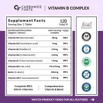 Carbamide Forte vitamin B complex 120 tablets 100 percent RDA